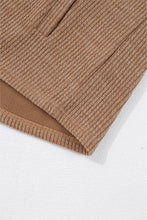 Load image into Gallery viewer, Dark Khaki Solid Color Corduroy Buttoned Long Sleeve Shacket