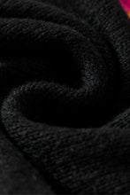 Load image into Gallery viewer, Black Holly Jolly Round Neck Casual Sweater