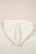 Cargar imagen en el visor de la galería, White Solid Color Cute Bow Detail Loose Hoodie