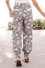 Cargar imagen en el visor de la galería, Khaki Western Cactus Cowgirl Hat Boot Printed Vintage Drawstring Jogger Pants