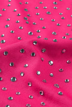 Cargar imagen en el visor de la galería, Rose Rhinestone Allover Round Neck Short Sleeve Bodysuit