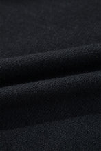 Load image into Gallery viewer, Black Boo Knitted Pattern Ribbed Edge Drop Shoulder Sweater