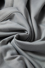 Cargar imagen en el visor de la galería, Medium Grey Aztec Accent Side Slit Open Front Long Cardigan