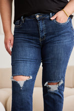 Cargar imagen en el visor de la galería, RFM Crop Dylan Full Size Tummy Control Distressed High Waist Raw Hem Jeans