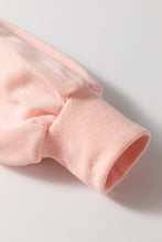 Load image into Gallery viewer, Apricot Pink Sequined Bowknot Drop Shoulder Oversized Sweatshirt