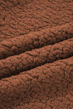 Load image into Gallery viewer, Cinnamon Faux Fur Snap Button Front Knot Side Plush Vest with Pockets