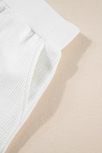 Load image into Gallery viewer, White Textured Cropped Hoodie and Shorts Set