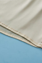 Load image into Gallery viewer, Apricot Half Leopard Patchwork Ruffle Sleeve Blouse