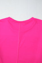 Cargar imagen en el visor de la galería, Light Green Colorblock Striped Drop Shoulder Loose Top