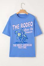 Cargar imagen en el visor de la galería, Sky Blue Rodeo Forever Western Graphic Tee