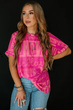 Cargar imagen en el visor de la galería, Rose Howdy Cowboy Letter Printed Western Fashion Tee
