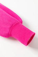 Cargar imagen en el visor de la galería, Hot Pink YEEHAW Cowboy Hat Drop Shoulder Oversized Sweater