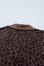 Cargar imagen en el visor de la galería, Brown Plus Size Leopard Short Set