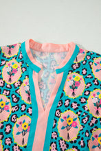 Cargar imagen en el visor de la galería, Green Leopard Floral Short Dress