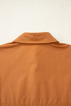 Load image into Gallery viewer, Khaki Plaid Color Block Patchwork Ruffle Hem Tunic Shirt Dress