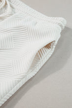 Load image into Gallery viewer, Beige Plus Size Textured Collared Top and Pants Set