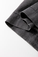 Load image into Gallery viewer, Carbon Grey Mineral Wash Button Fly Waist Wide Leg Jeans