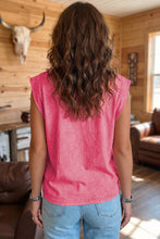 Cargar imagen en el visor de la galería, Bonbon Toner Washed Wild West Whiskey Print Sleeveless Muscle Top