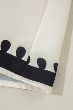 Cargar imagen en el visor de la galería, Beige Western Geometric Print 3/4 Sleeve Loose Midi Dress