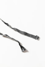 Load image into Gallery viewer, Black Mineral Wash Tiered Wide Leg Patchwork Drawstring Pants