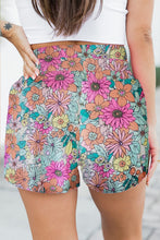 Load image into Gallery viewer, Pink Leopard High Waisted Athletic Shorts