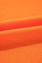 Cargar imagen en el visor de la galería, Orange Floral Print Knitted Open Front Loose Cardigan