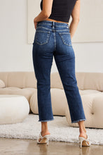 Cargar imagen en el visor de la galería, RFM Crop Dylan Full Size Tummy Control Distressed High Waist Raw Hem Jeans
