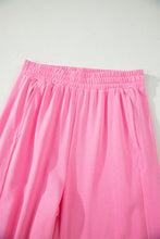 Cargar imagen en el visor de la galería, Sachet Pink Solid Cover Oversize Tee Pocketed Casual Pants 2pcs Outfit