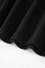 Load image into Gallery viewer, Black Corded MERRY Graphic Long Sleeve Top and Shorts Set