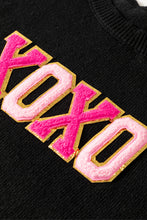 Load image into Gallery viewer, Black Holly Jolly Round Neck Casual Sweater