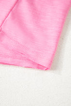 Cargar imagen en el visor de la galería, Sachet Pink Loose Fit Half Sleeve T Shirt and High Waist Skirt Set