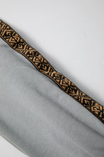 Cargar imagen en el visor de la galería, Medium Grey Aztec Accent Side Slit Open Front Long Cardigan