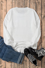 Load image into Gallery viewer, Black Holly Jolly Round Neck Casual Sweater