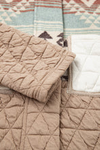 Load image into Gallery viewer, Light French Beige Aztec Quilted Patchwork Western Fashion Jacket