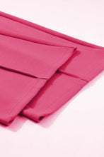 Cargar imagen en el visor de la galería, Rose Red Terry Knit Drawstring Smocked Waist Wide Leg Sweatpants