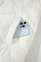 Load image into Gallery viewer, White Quilted High Neck Zip Up Jacket Vest