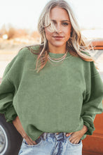 Load image into Gallery viewer, Orange JOLENE Ribbed Corded Oversized Sweatshirt