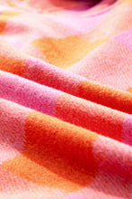 Load image into Gallery viewer, Orange Plaid Chest Pockets Button-up Turn Down Collar Jacket