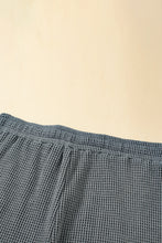 Load image into Gallery viewer, Laurel Green Waffle Knit Buttoned Top and Drawstring Shorts Set