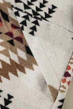 Load image into Gallery viewer, Beige Aztec Printed Stand Neck Zip Up Jacket