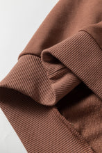 Cargar imagen en el visor de la galería, Straw Yellow Sequined COFFEE Loose Fit Sweatshirt and Shorts Set