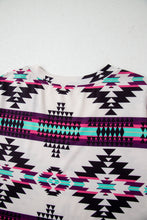 Load image into Gallery viewer, Beige Western Aztec Printed Long T-shirt Dress