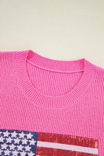 Load image into Gallery viewer, Bonbon Sparkling American Flag Knitted Vest