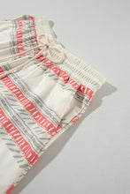 Load image into Gallery viewer, Beige Western Striped Print Casual Tank 2pcs Outfit