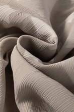 Load image into Gallery viewer, Gray Star Print Crinkle Textured Kimono Ruffle Sleeve Romper