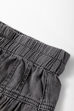 Load image into Gallery viewer, Carbon Grey Mineral Wash Button Fly Waist Wide Leg Jeans