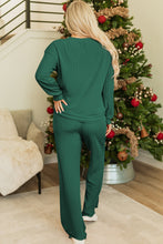 Load image into Gallery viewer, Evergreen JOLLY Corded Long Sleeve Top and Pockets Pants Set