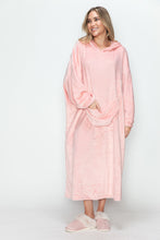 Load image into Gallery viewer, Double Take Full Size Pocketed Hooded Midi Lounge Dress