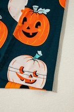 Load image into Gallery viewer, Orange Halloween Pattern Short Sleeve Shirt Pajama Set