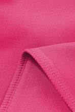 Cargar imagen en el visor de la galería, Rose Red Terry Knit Drawstring Smocked Waist Wide Leg Sweatpants